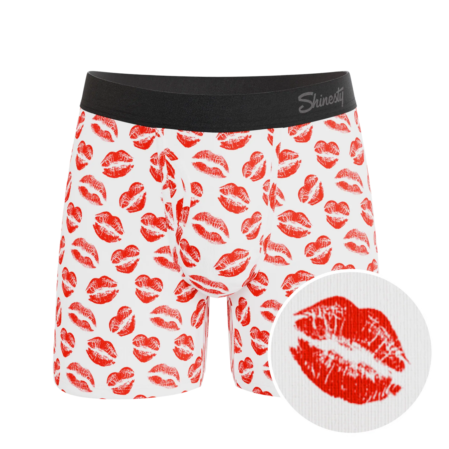 Shinesty The Pucker Up Lipstick Kiss Ball Hammock Pouch Underwear with Fly 2XL
