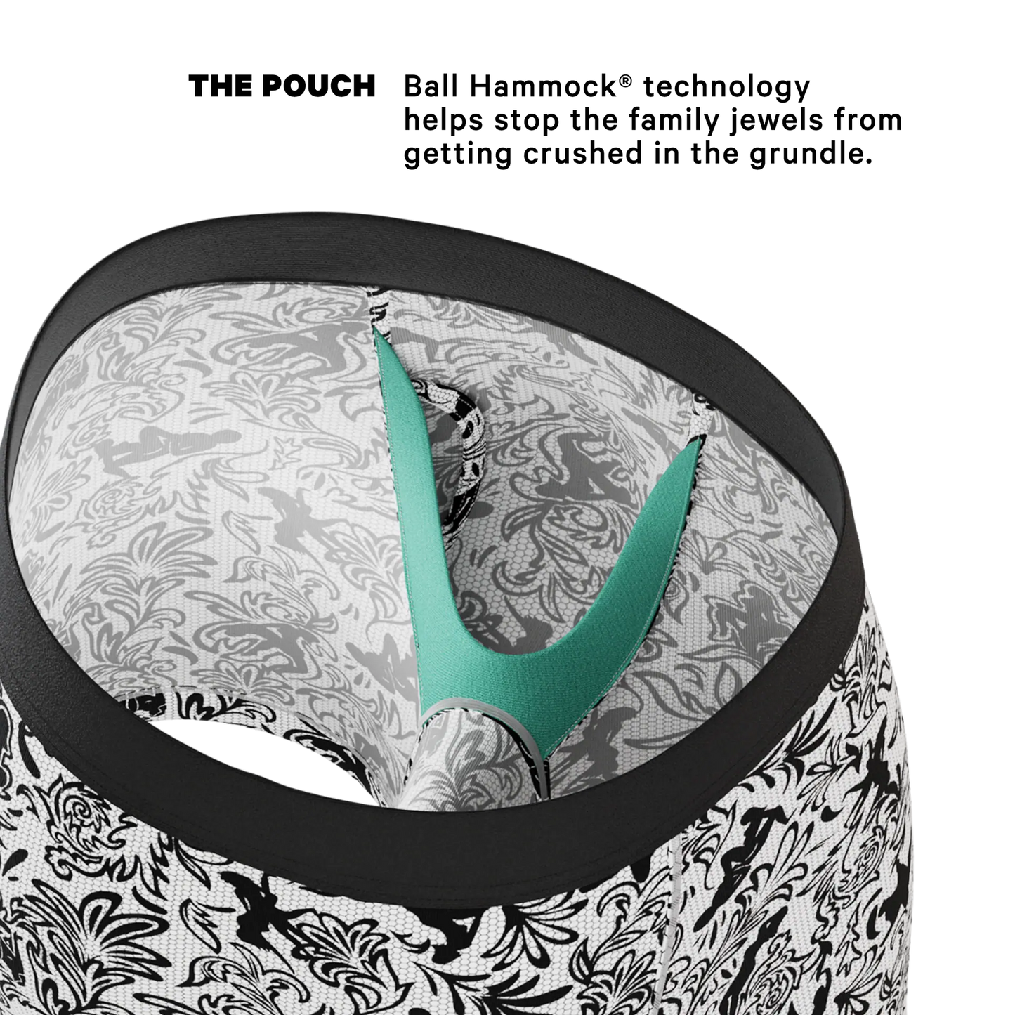 Shinesty The Racy & Lacy Provocative Lace Ball Hammock Pouch Underwear with Fly 2XL