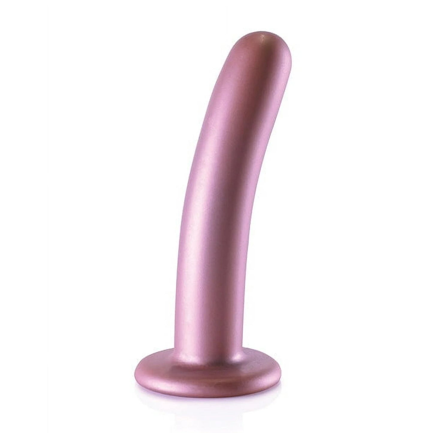 Shots Ouch! Smooth Silicone 6 in. G-Spot Dildo Rose Gold