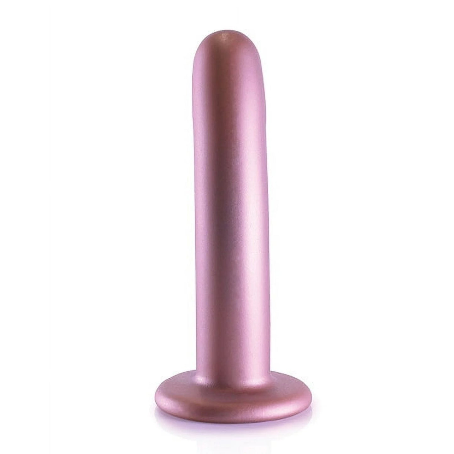 Shots Ouch! Smooth Silicone 6 in. G-Spot Dildo Rose Gold