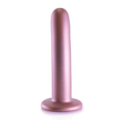 Shots Ouch! Smooth Silicone 6 in. G-Spot Dildo Rose Gold