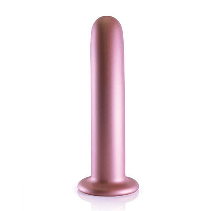 Shots Ouch! Smooth Silicone 7 in. G-Spot Dildo Rose Gold