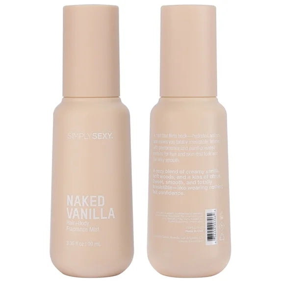 Simply Sexy Pheromone Hair + Body Mist Naked Vanilla 3.35 oz.