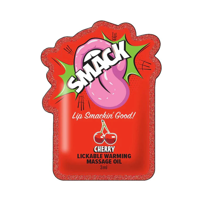 Smack Cherry Lickable Massage Oil 3ml Pouch
