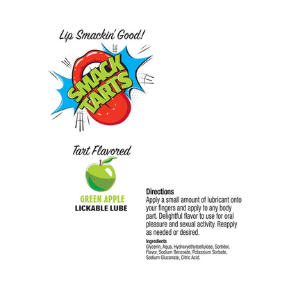 Smack Tarts 2oz Lickable Flavored Lubricant - Green Apple