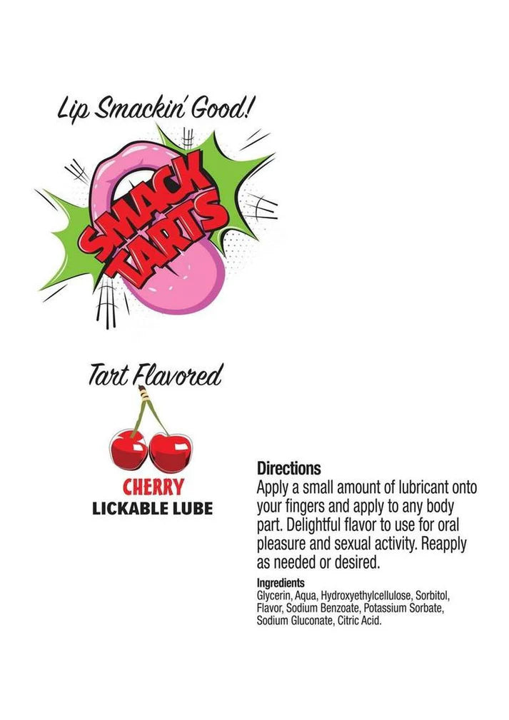 Smack Tarts Sour Cherry Lickable Lube 3ml Pouch