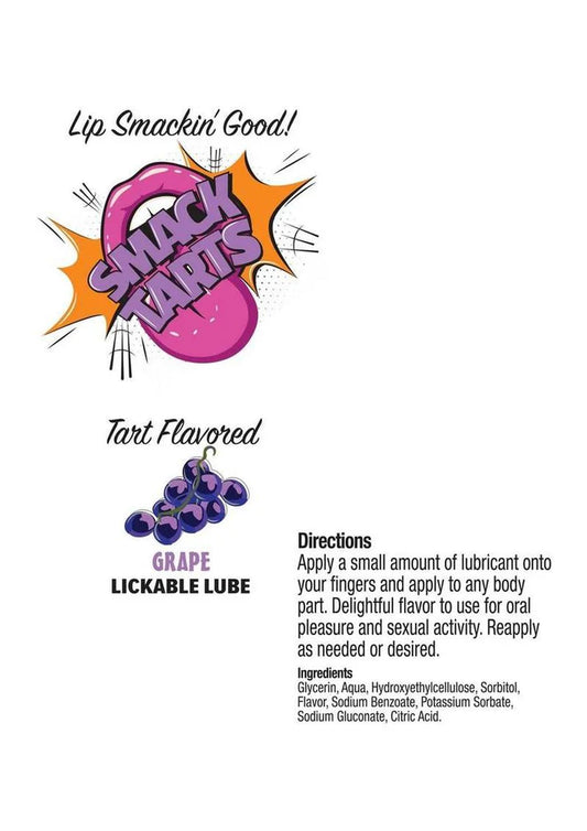 Smack Tarts Sour Grape Lickable Lube 3ml Pouch