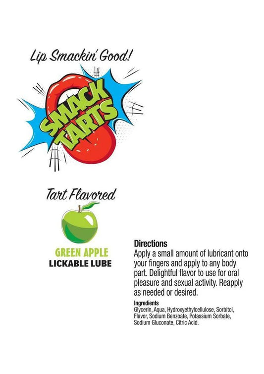 Smack Tarts Sour Green Apple Lickable Lube 3ml Pouch