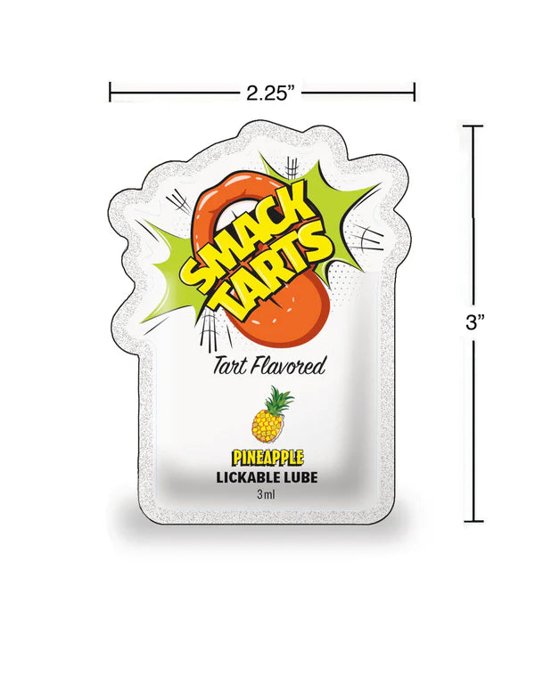 Smack Tarts Sour Pineapple Lickable Lube 3ml Pouch