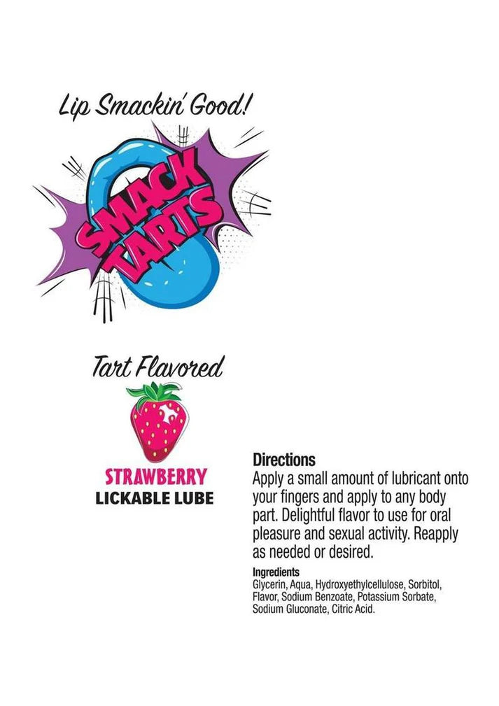 Smack Tarts Sour Strawberry Lickable Lube 3ml Pouch