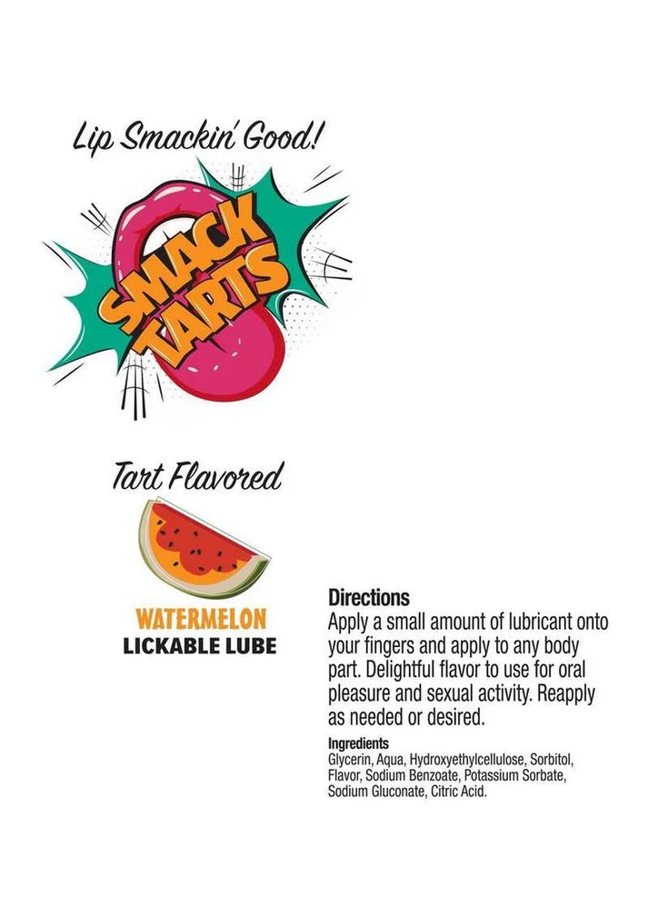 Smack Tarts Sour Watermelon Lickable Lube 3ml Pouch
