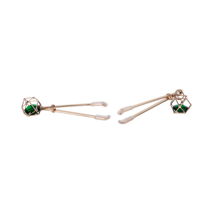 Sportsheets Sex & Mischief Indica Crystal Nipple Clips
