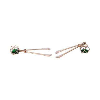 Sportsheets Sex & Mischief Indica Crystal Nipple Clips
