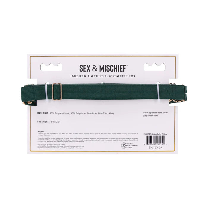 Sportsheets Sex & Mischief Indica Laced Up Garters