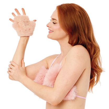 Sportsheets Sex & Mischief Peaches 'n CreaMe Spiked Sensory Glove