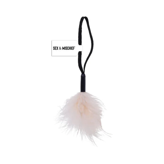 Sportsheets Sex & Mischief Peaches 'n CreaMe Wrist Feather Tickler