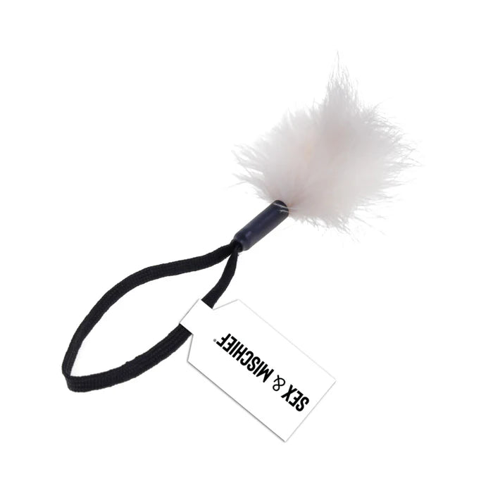 Sportsheets Sex & Mischief Peaches 'n CreaMe Wrist Feather Tickler