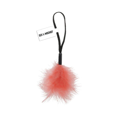 Sportsheets Sex & Mischief Peaches 'n CreaMe Wrist Feather Tickler