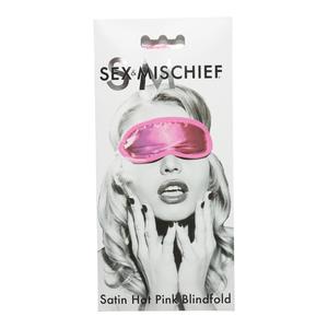Sportsheets Sex & Mischief Satin Blindfold Hot Pink