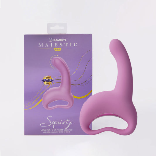 Squirty G-Spot Finger Vibrator Oscillating Rechargeable Purple