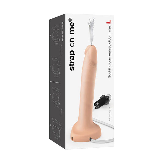 Strap-On-Me Squirting Cum Realistic Dildo Large Vanilla