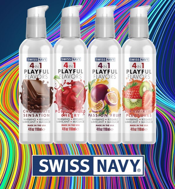 Swiss Navy 4 in 1 Playful Flavors Mango 4 oz.