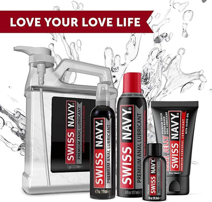Swiss Navy Anal Jelly Premium Water Based Lubricant with Clove Oil 2 oz.