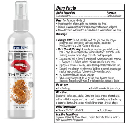 Swiss Navy Deep Throat Spray Mango