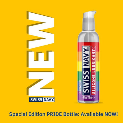 Swiss Navy Premium Silicone Pride Lubricant 4 oz.
