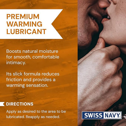 Swiss Navy Warming Water-Based Lubricant 1 oz.