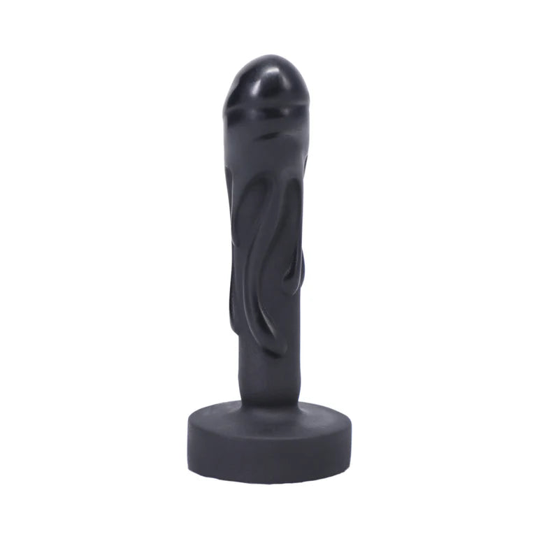 Tantus Mini Magma Dildo Onyx Silicone Harness Compatible