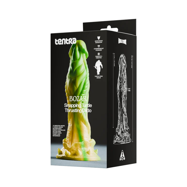 Tentra Bozar Snapping Turtle Thrusting Dildo Yellow