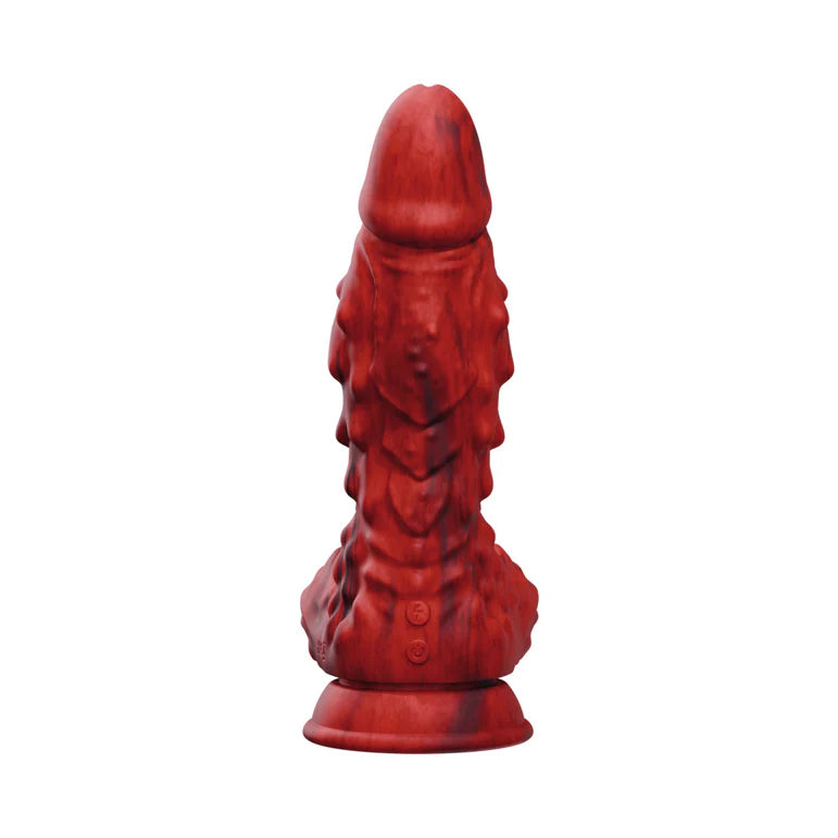 Tentra Vulkris Volcanic Dragon Vibrating Dildo Red