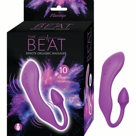The Beat Remote Orgasmic Massager Purple Silicone Vibe