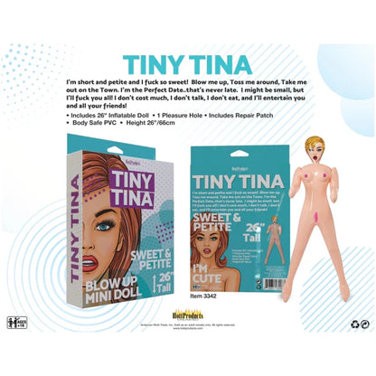 Tiny Tina - Petitie Size Blow Up Doll 26"