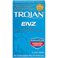 Trojan-Enz with Spermicidal Lubricant 12-Pack