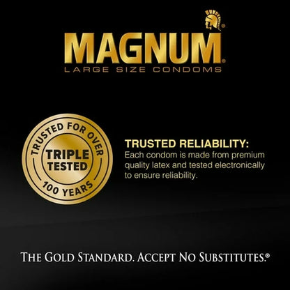 Trojan Ecstasy Magnum Condoms with UltraSmooth Lubricant