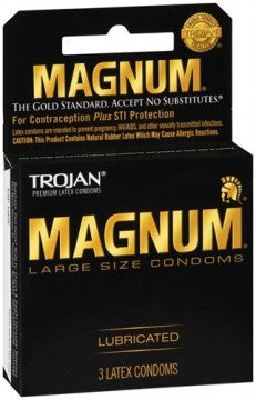 Trojan Magnum Larger Size Condoms 3-Pack