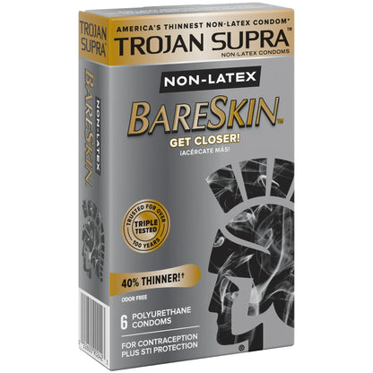 Trojan Supra Microsheer Polyurethane Condoms
