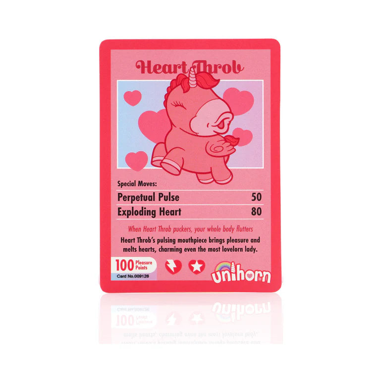 Unihorn Heart Throb Pulsing Vibrator Pink