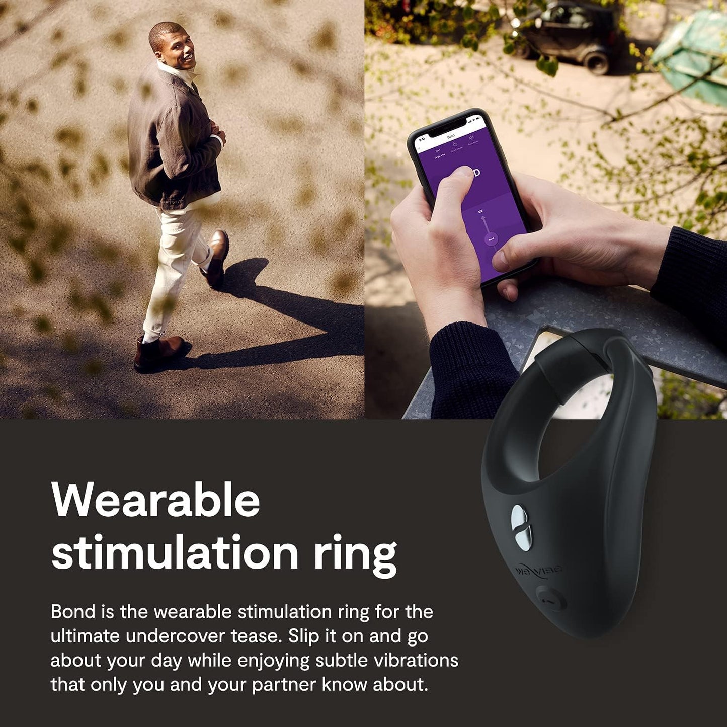 We-Vibe Pivot 2 Vibrating Couples Ring Slate