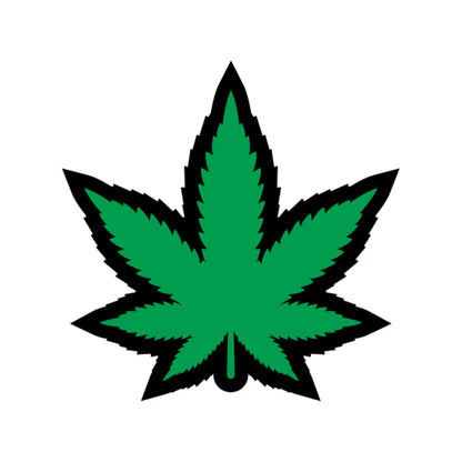 Weed Pin Green Marijuana Leaf