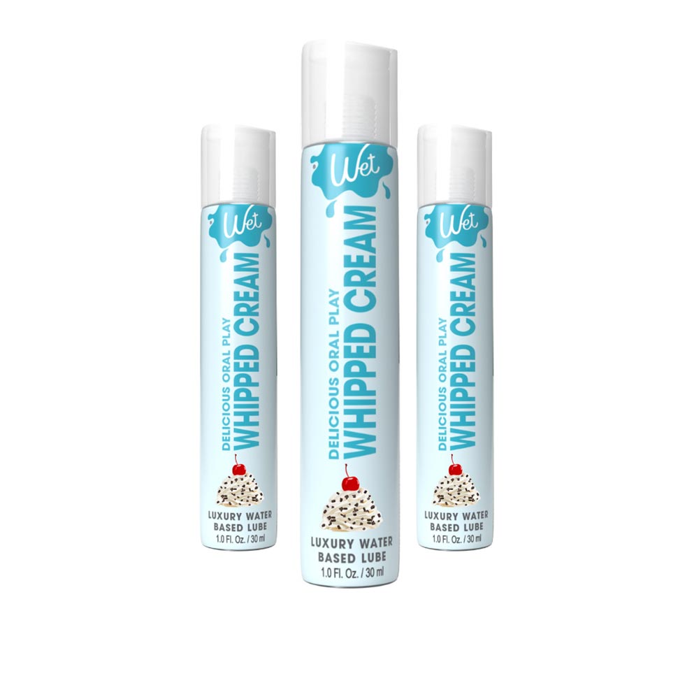 Wet Delicious Oral Play - Whipped Cream - Waterbased Flavored Lubricant 1 Oz