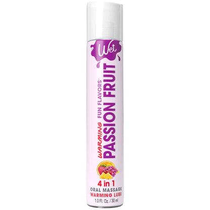 Wet Warming Fun Flavors - Passion Fruit - 4 in 1 Lubricant 1 Oz