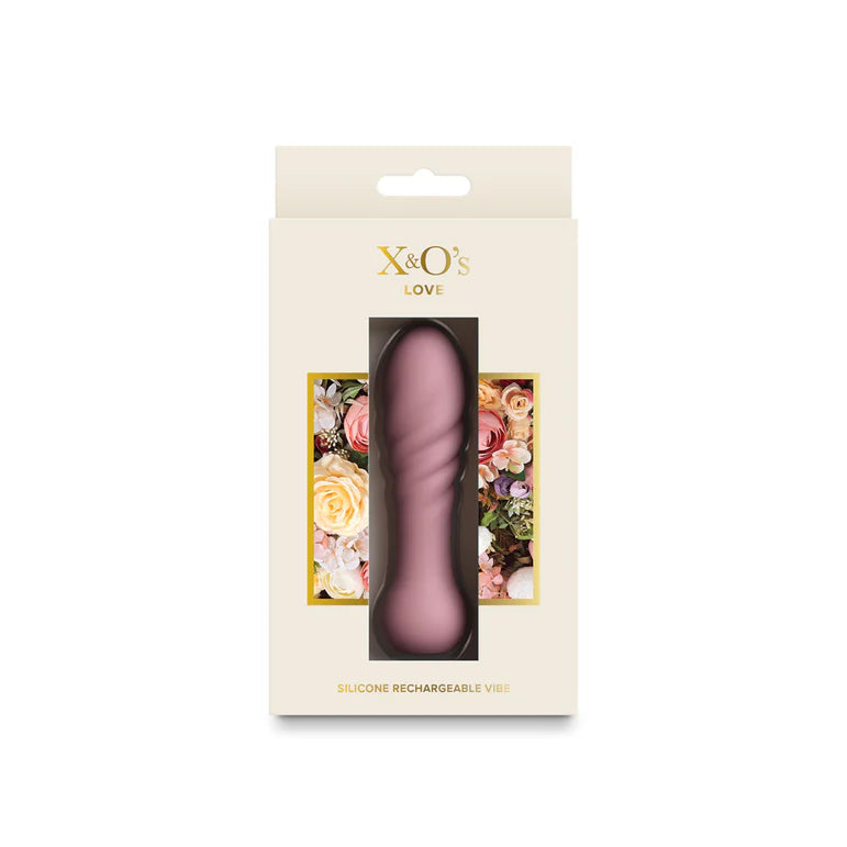 X&O’s Dusty Rose Silicone Bullet Vibrator by NS Novelties