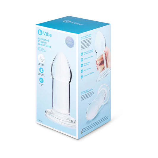 b-Vibe Advanced 8 in. Glass Anal Dilator