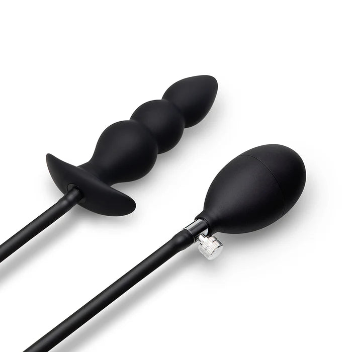 b-Vibe Beaded Inflatable Anal Plug with Hand Pump