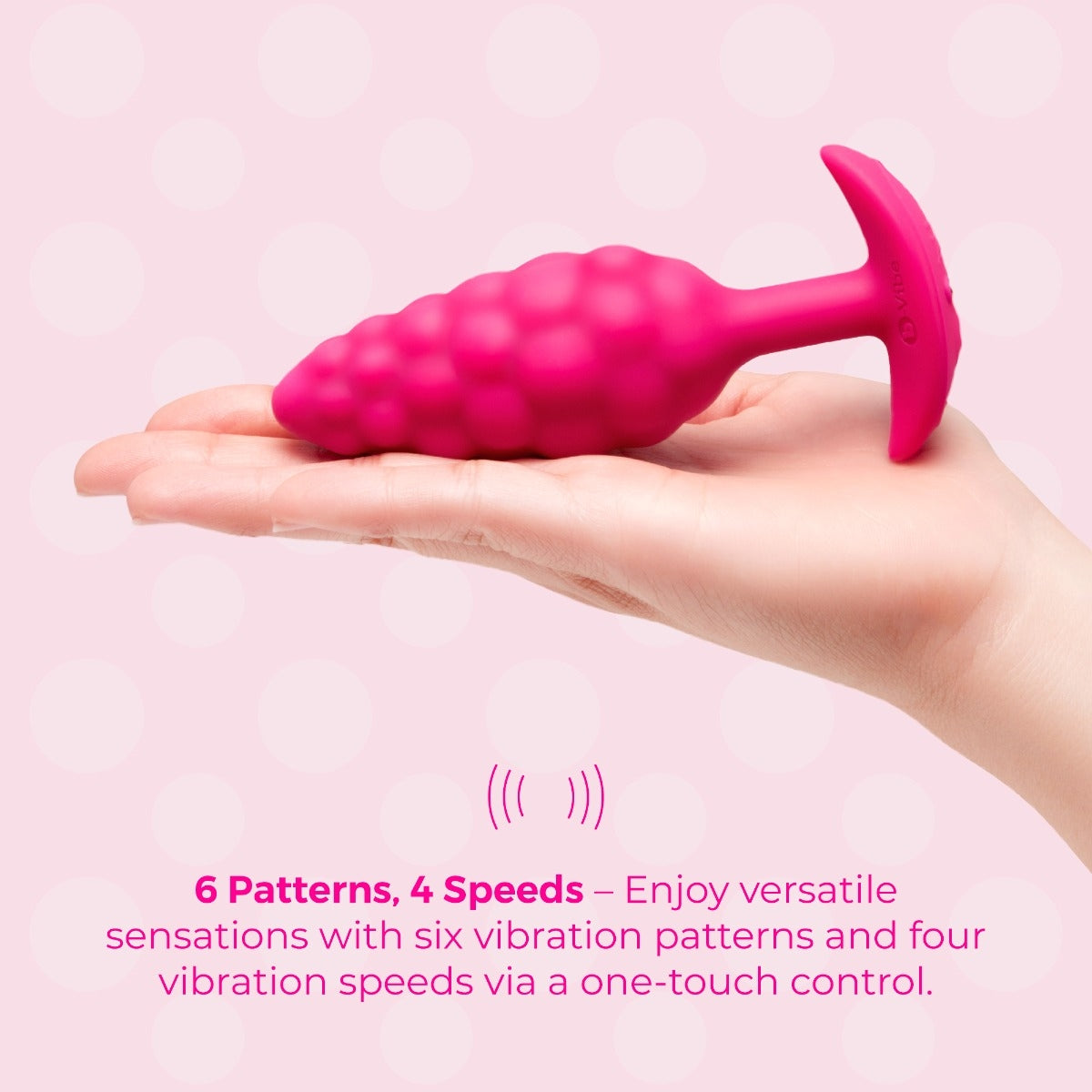 b-Vibe Bump Texture Plug Pink
