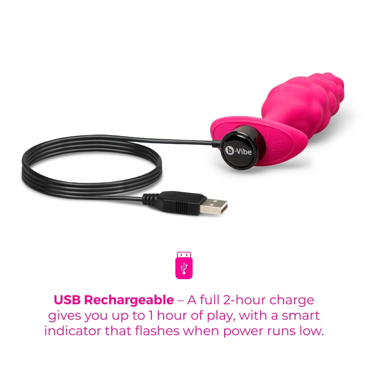 b-Vibe Bump Texture Plug Pink