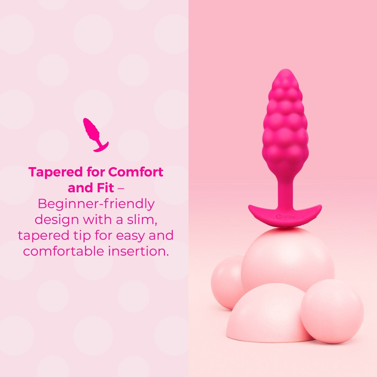 b-Vibe Bump Texture Plug Pink